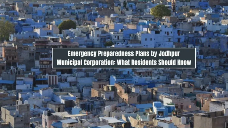 Emergency Preparedness Plans by Jodhpur Municipal Corporation: What Residents Should Know